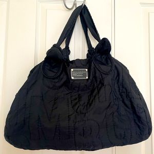 Black Quilted Tote Bag